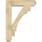 Ekena Millwork Merced Craftsman Rough Sawn Bracket w/ Offset Brace, Douglas Fir, 8"W x 32"D x 44"H BKT0806X32X44MRC04RDF - alternate 2